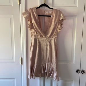 Pink Silk Zebra Print Dress